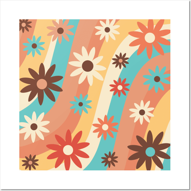 90's simple flowers Wall Art by GULSENGUNEL